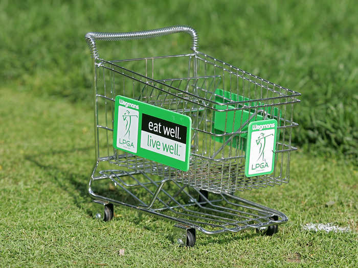 At the 2009 Wegmans LPGA Championship, it was tiny Wegmans shopping carts