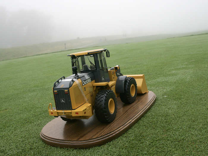 The John Deere Classic likes to use tractors such as this one in 2006