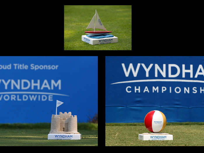 The 2011 Wyndham Championship used different markers on each hole, but all represented life at a Wyndham Resort