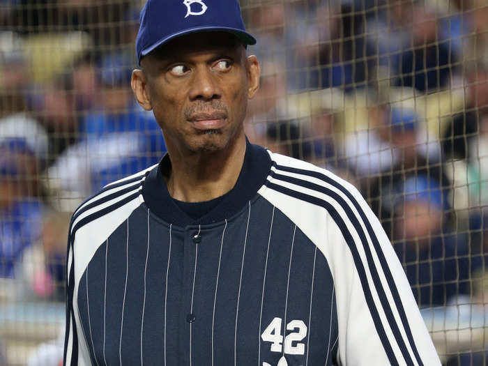 Kareem Abdul-Jabbar was on hand to show his support