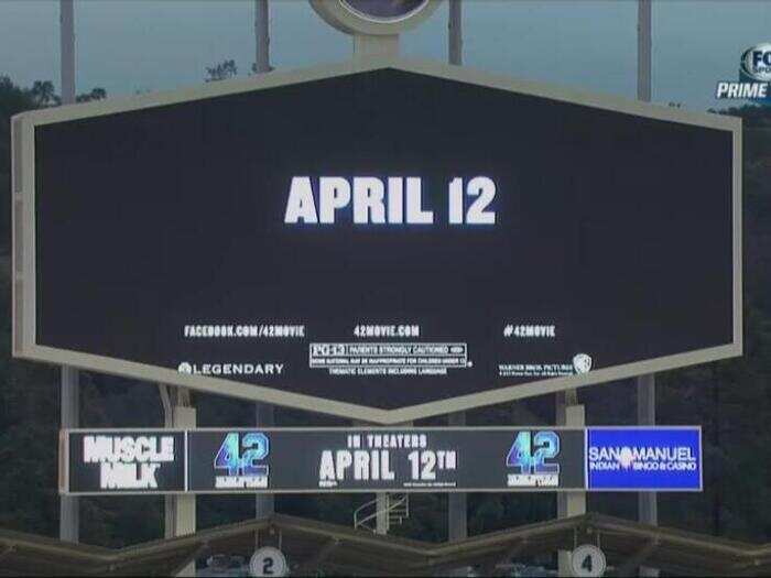 It was a little odd to use this night to promote a Hollywood movie. And it was even more odd that they used a trailer using a release date that has already passed.