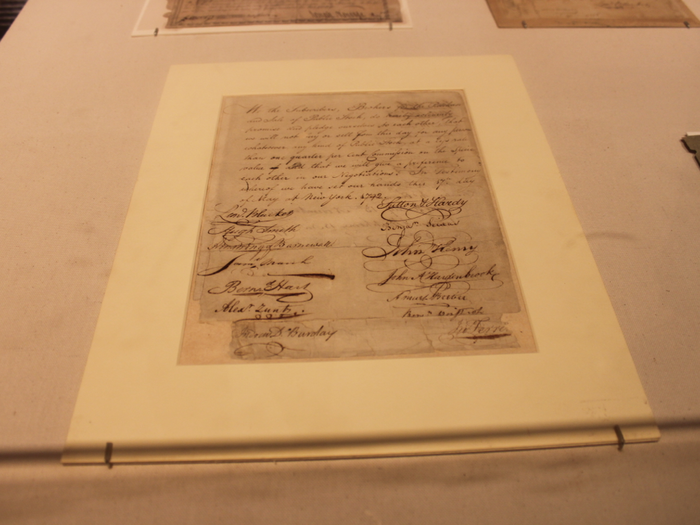 This is the Buttonwood Agreement from 1792. The New York Stock Exchange traces its origins to this historic document.