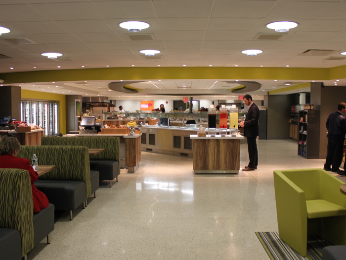 This is the NYSE cafeteria.