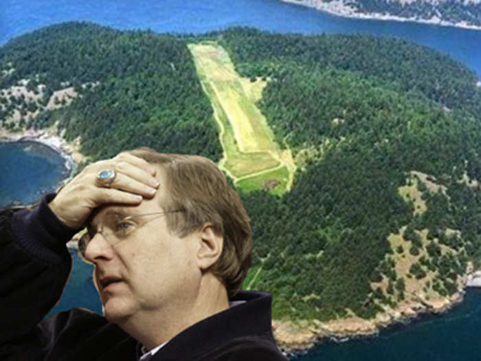 Microsoft cofounder Paul Allen owns a 292-acre private island off the coast of Washington. He recently listed the property, which has a caretaker