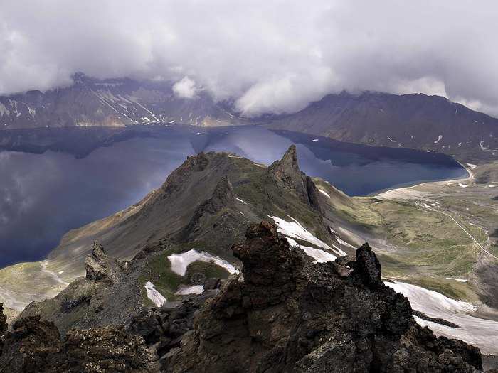 The Baekdu Daegan ridge begins at Cheonji lake on Paektusan mountain in DPRK and contorts its way south for 1050-miles to the sacred peak of Jirisan in central South Korea.