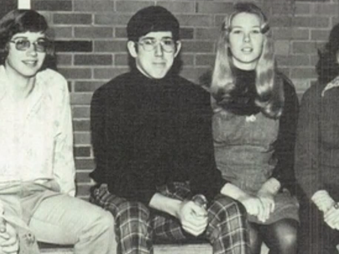 Check out the pants on a young Rick "Rooster" Santorum.