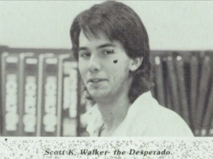 Future Wisconsin Governor Scott "The Desperado" Walker at Delavan-Darien High School.