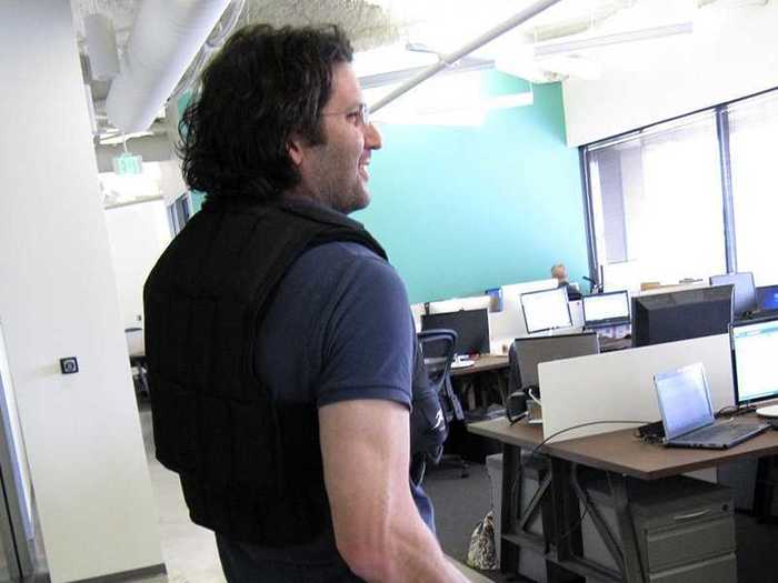 Reputation.com CEO Michael Fertik wears a weight vest to stay fit.