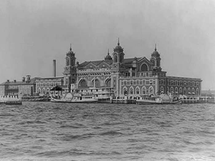 Tech investor Christopher M. Schroeder keeps a photo of Ellis Island with him to remind him of his roots.