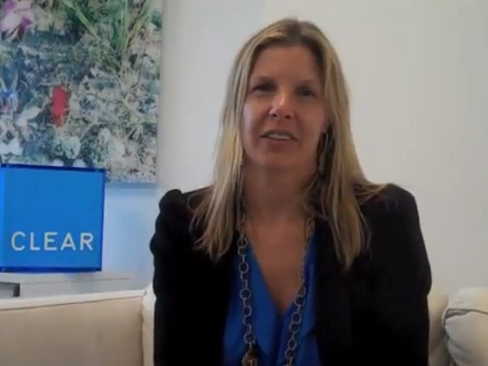 Caryn Seidman Becker, CEO of CLEAR, relies on her Levenger notebook and iPad mini.