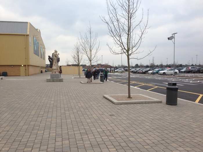 The Leavesden Studios are massive. They contain about 500,000 square feet of inside space, along with a 100-acre lot in the back.