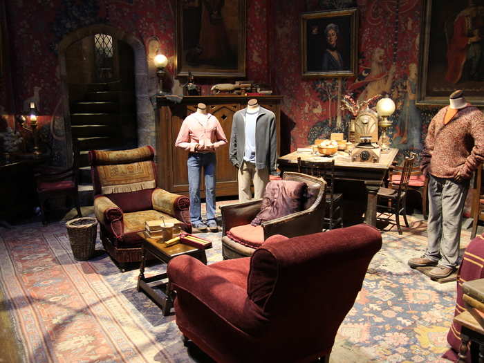 The Gryffindor common room looks as comfortable as it does in the movies.