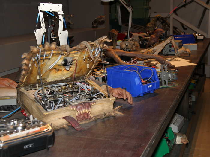 Many of the creatures were animatronic — with machinery inside.