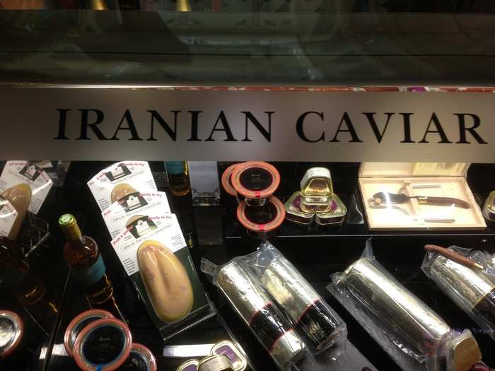 It was in the "Iranian Caviar" section. I didn