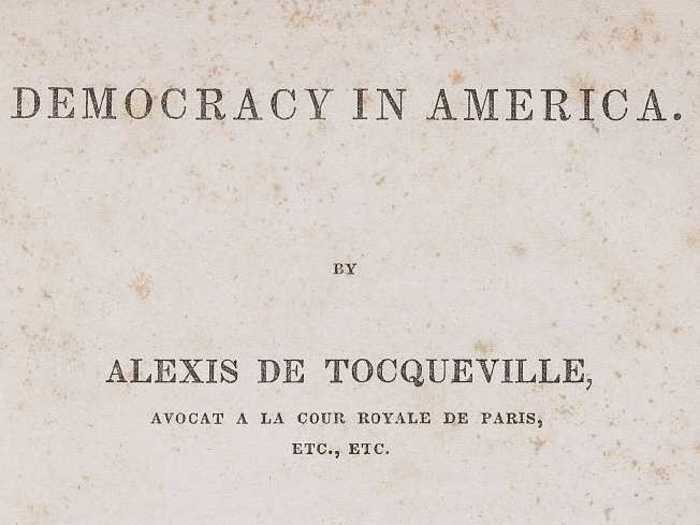 "Democracy in America" by Alexis de Tocqueville