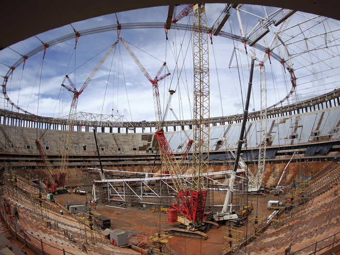 The National Stadium in Brasilia also got renovated