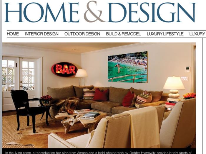 In 2012, their remodeled D.C. home with "a nod to the modern and a nod to the classic” was featured in Home & Design magazine.