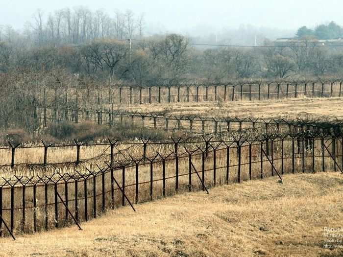 ROK Troops regularly patrol the 160 or so miles of fencing, looking for anything that can be exploited.