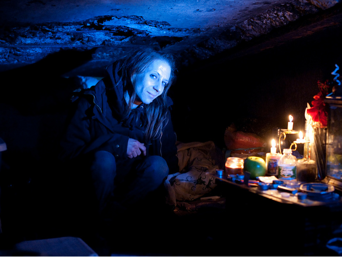 Michael in his cave: Hunts Point, Bronx