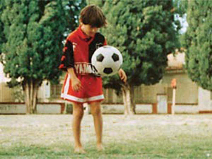 Messi has been playing soccer since he was a little boy.