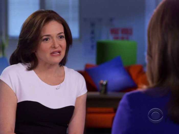 Facebook COO Sheryl Sandberg says that we