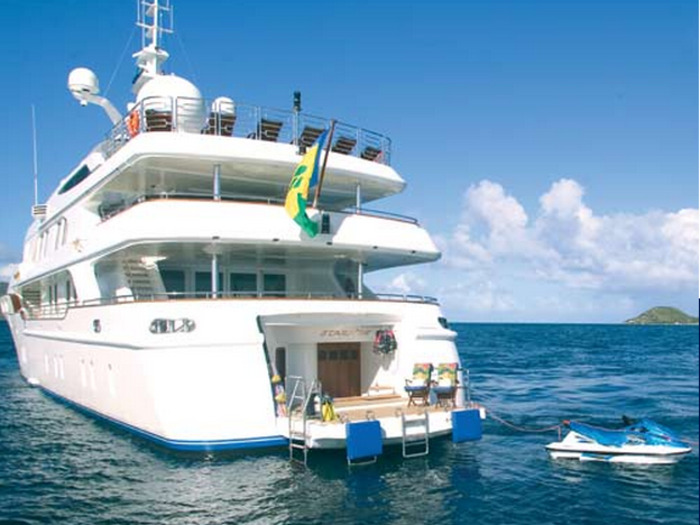 You could snorkel or jet ski off the back of the yacht.