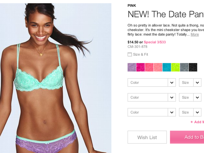 These underwear drew controversy for being called the "date panty."