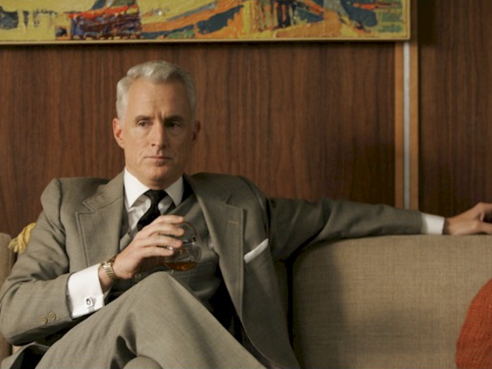 John Slattery plays Roger Sterling, the bold-talking boss at Sterling Cooper Draper Pryce.