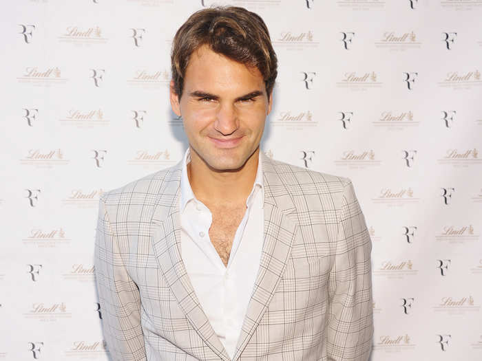 Roger Federer may be one of the best tennis players in the world, but he also knows how to dress well. The stylish athlete posed in a simple jeans-and-blazer combo during an event for Lindt Premium Chocolate in August 2012.