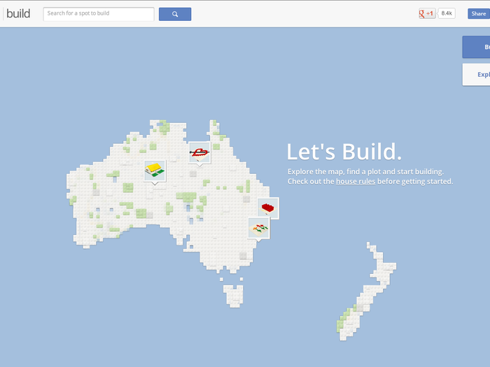 Build with Chrome is a partnership between Google Australia and Lego. The project is a way to show how Google