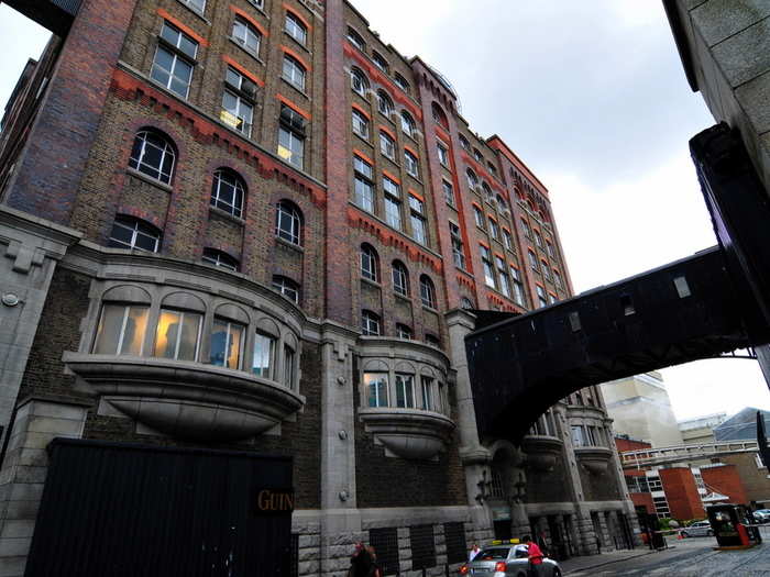 Here it is — this particular Guinness brewery building dates back to 1904. But Guinness has been brewed at this very spot since 1759.