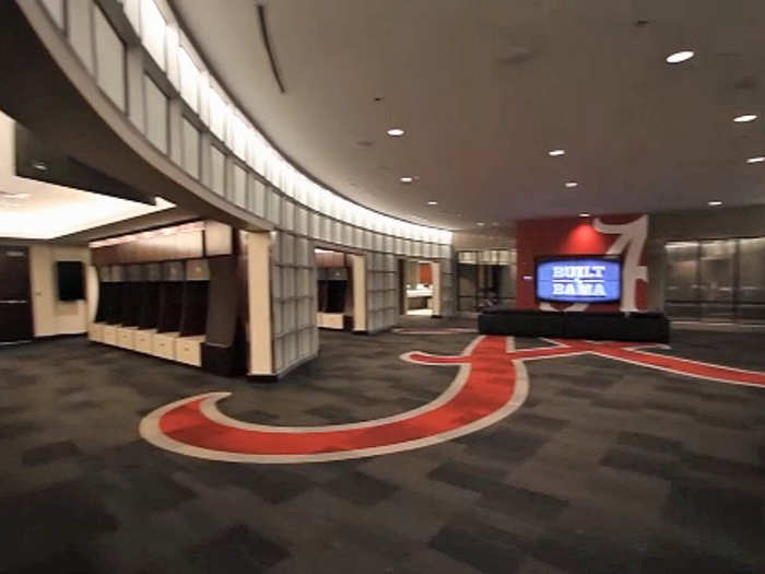 The locker room itself got a huge revamp