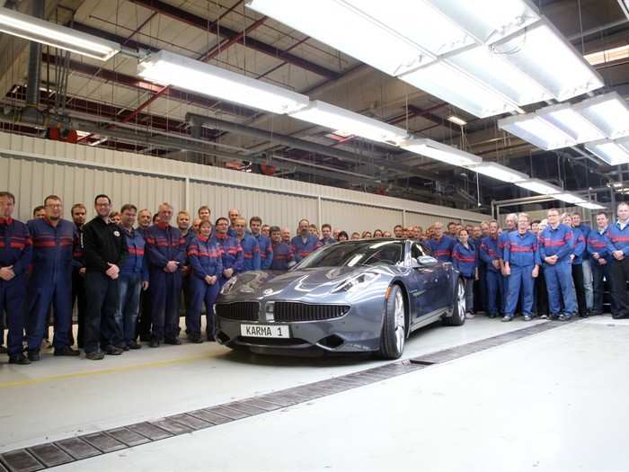 Before long, Fisker showed off the finalized version of the Karma.