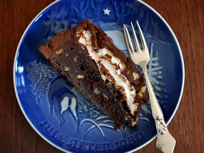 MISSISSIPPI: Pig out on a decadent piece of Mississippi mud pie, made with layers of gooey chocolate, and usually chopped pecans or walnuts and marshmallow.