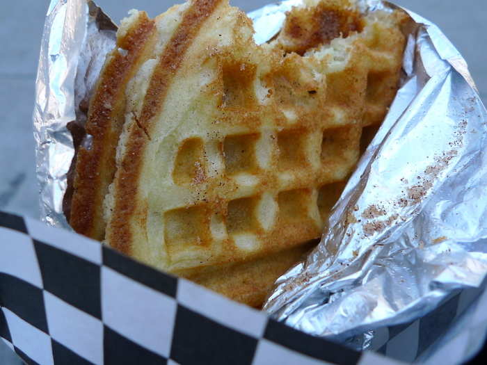 NEW HAMPSHIRE: Sample all different kinds of maple-infused breakfast foods, like the waffle with maple butter and cinnamon sugar, at Parker’s Maple Barn in Mason.