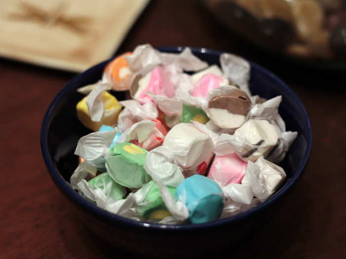 NEW JERSEY: Pop a sweet and sticky saltwater taffy into your mouth for a small treat down on the Jersey shore.