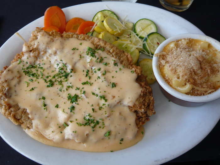 OKLAHOMA: Chow down on some crispy chicken-fried steak, a breaded piece of thin and tenderized steak. The steak cutlet is pretty similar to wiener schnitzel.