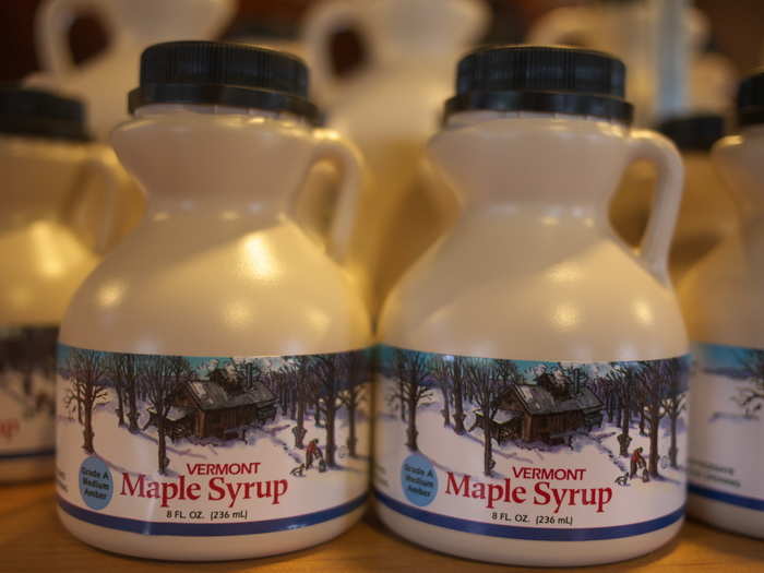 VERMONT: Treat yourself to some maple syrup tapped right from a Vermont tree. Pour it over everything from classic pancakes and eggs to ice cream, chicken, and coffee.