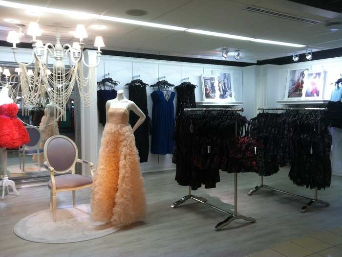 The prom section was getting some of the most foot traffic around the store. Here are some of the formal dresses on display.