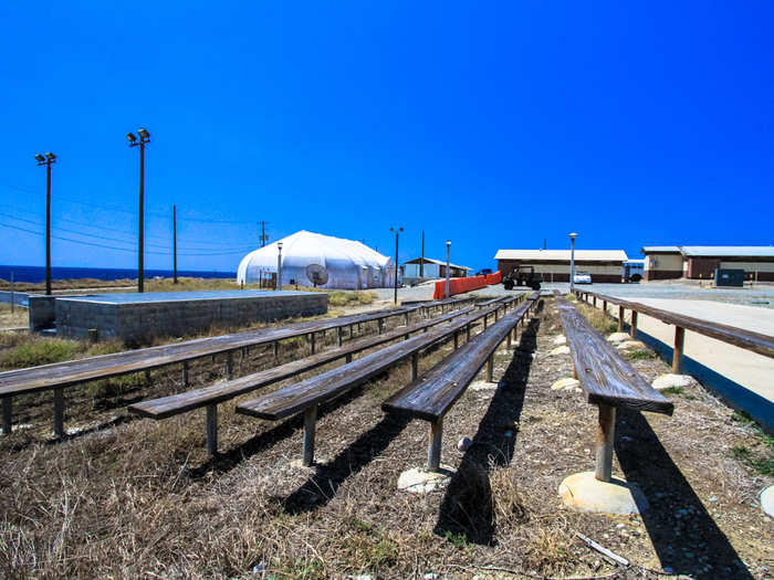 Everywhere you see parts of the naval base that were abandoned years or decades ago.