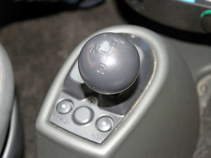 Just look at the gear shifter.