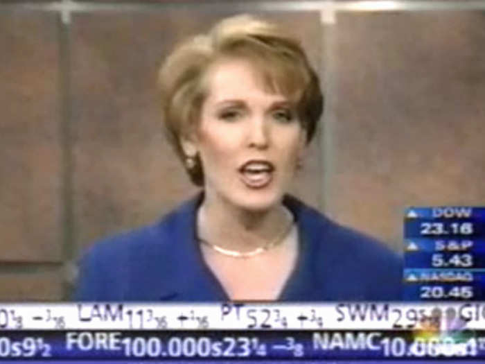 THEN: Liz Claman rocked a shorter hairstyle on CNBC in 1998.