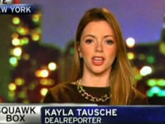 THEN:  Kayla Tausche looked different when she was at DealReporter covering the Cadbury-Kraft merger.  Too bad we couldn