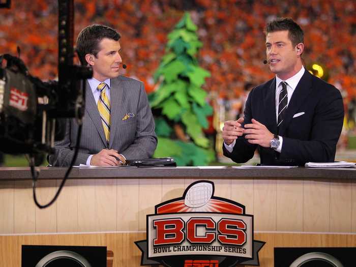 Palmer is now an ABC and ESPN studio analyst for college football. He also hosts food competition show "Recipe to Riches" on Food Network Canada.