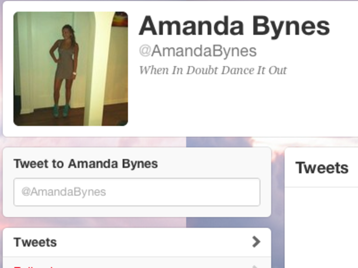 Soon after, Amanda began displaying erratic behavior on Twitter.