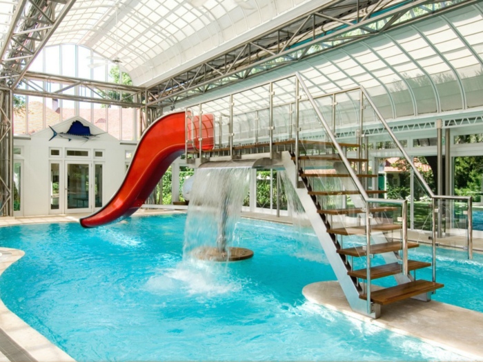 If you thought the outdoor pool was cool, take a look at this indoor version.