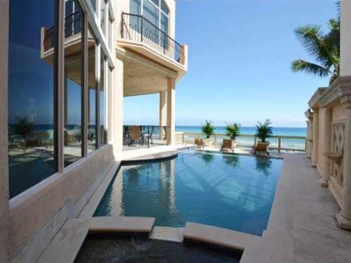 The beach side of the home is awesome, starting with this private, tucked away pool