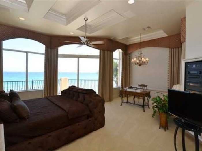 One of the bedrooms with ocean views