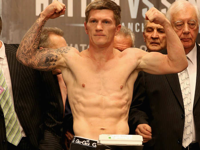 Ricky Hatton the day before a fight two years later