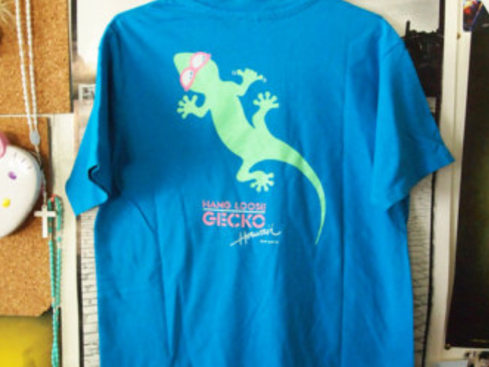 Neon Gecko shirts were all the rage, though it